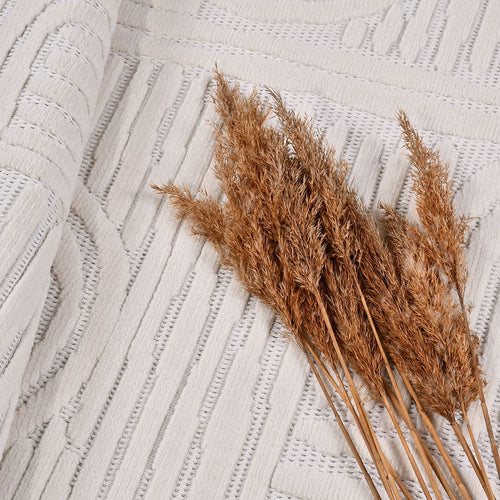 Krem Modern Sisal Makine Halısı