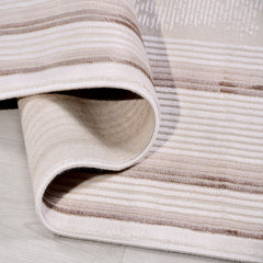 Krem Çerçeveli Viskon Makine Halısı