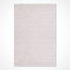 Bej Modern Akrilik Makine Halısı