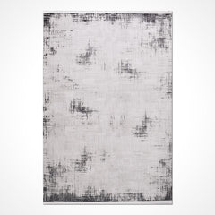 Gri Modern Akrilik Makine Halısı