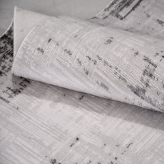 Gri Modern Akrilik Makine Halısı