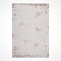 Bej Modern Akrilik Makine Halısı