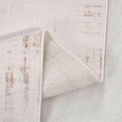 Bej Modern Akrilik Makine Halısı