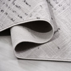 Gri Modern Akrilik Makine Halısı