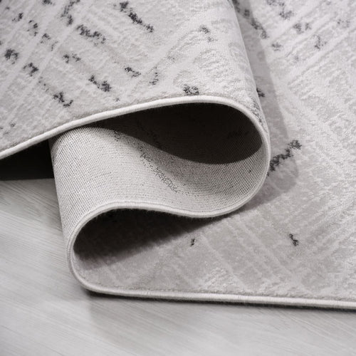 Gri Modern Akrilik Makine Halısı