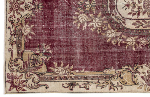 Atina Bordo Klasik Yün El Dokuma Halısı 187 x 287 Apex Unique