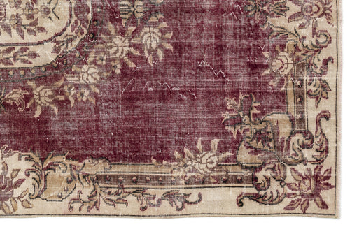 Atina Bordo Klasik Yün El Dokuma Halısı 187 x 287 Apex Unique