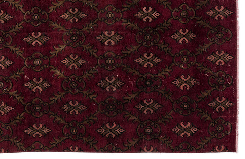 Atina Bordo Eskitme Yün El Dokuma Halısı 147 x 284 Apex Unique