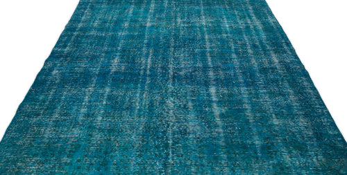 Atina Turkuaz Eskitme Yün El Dokuma Halısı 192 x 304 Apex Unique