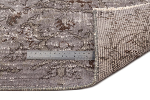 Atina Gri Eskitme Yün El Dokuma Halısı 166 x 301 Apex Unique