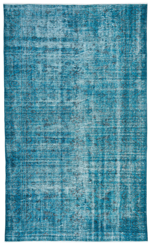 Atina Turkuaz Eskitme Yün El Dokuma Halısı 177 x 291 Apex Unique