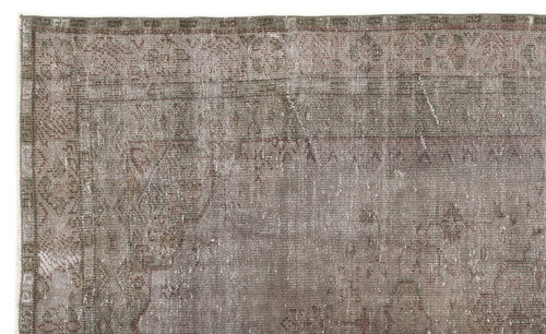 Atina Gri Eskitme Yün El Dokuma Halısı 180 x 302 Apex Unique