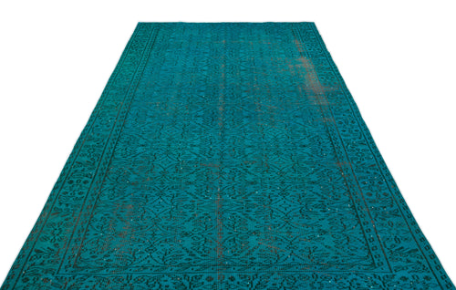 Atina Turkuaz Eskitme Yün El Dokuma Halısı 176 x 287 Apex Unique