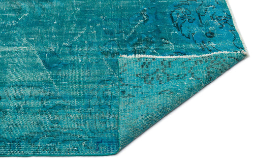Atina Turkuaz Eskitme Yün El Dokuma Halısı 174 x 267 Apex Unique
