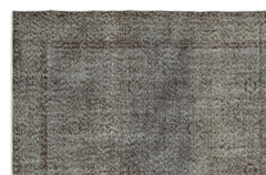 Atina Gri Eskitme Yün El Dokuma Halısı 197 x 304 Apex Unique