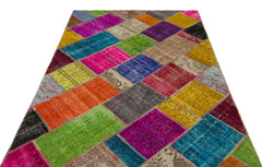 Iskece Bej Patchwork Yün El Dokuma Halısı 160 x 230 Apex Unique