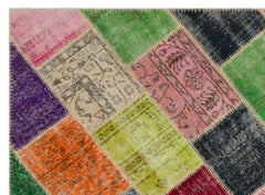 Iskece Bej Patchwork Yün El Dokuma Halısı 160 x 230 Apex Unique