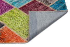 Iskece Bej Patchwork Yün El Dokuma Halısı 160 x 230 Apex Unique