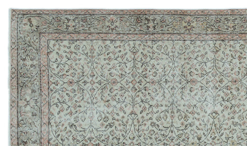 Atina Gri Eskitme Yün El Dokuma Halısı 153 x 267 Apex Unique