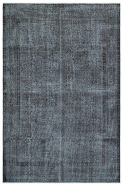 Atina Gri Eskitme Yün El Dokuma Halısı 182 x 284 Apex Unique