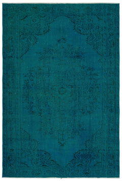 Atina Turkuaz Eskitme Yün El Dokuma Halısı 178 x 262 Apex Unique