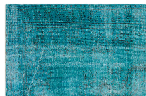 Atina Turkuaz Eskitme Yün El Dokuma Halısı 185 x 278 Apex Unique