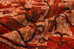 Mora Turuncu Eskitme Yün El Dokuma Halısı 177 x 279 Apex Unique