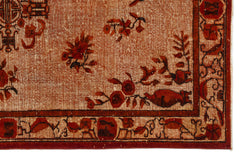 Mora Turuncu Eskitme Yün El Dokuma Halısı 177 x 279 Apex Unique