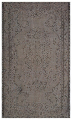 Atina Gri Eskitme Yün El Dokuma Halısı 170 x 288 Apex Unique