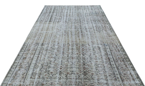 Atina Gri Eskitme Yün El Dokuma Halısı 178 x 258 Apex Unique