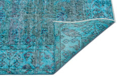 Atina Turkuaz Eskitme Yün El Dokuma Halısı 160 x 278 Apex Unique
