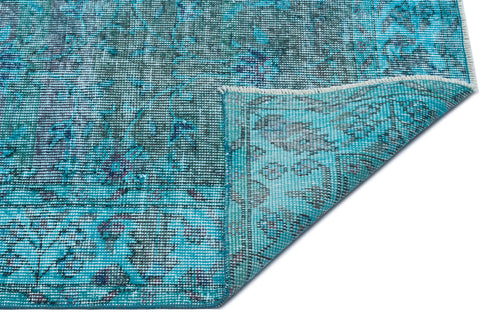 Atina Turkuaz Eskitme Yün El Dokuma Halısı 160 x 278 Apex Unique