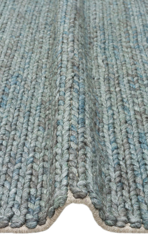 Ybbs Mavi Modern Antibakteriyel Hav Toz Vermez Yıkanabilir Kaymaz Modern İnce Dokuma Kilim Eko