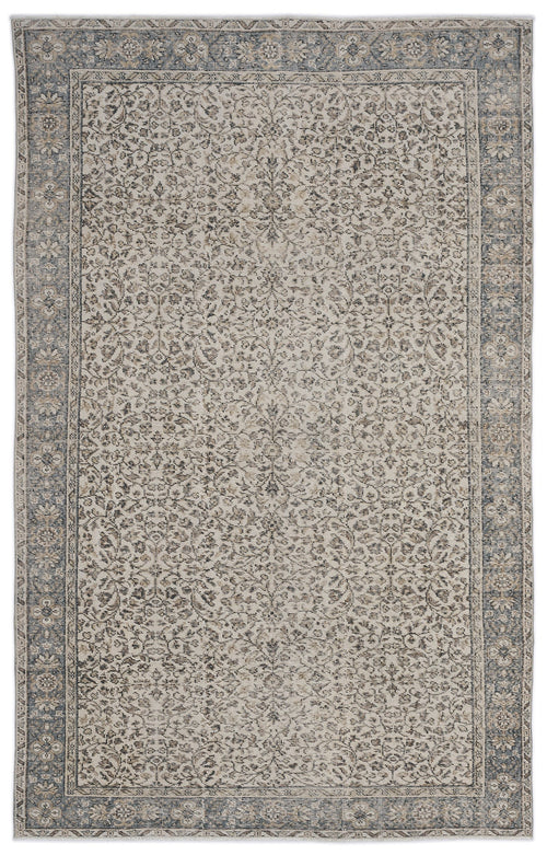 Atina Bej Eskitme Yün El Dokuma Halısı 182 x 291 Apex Unique