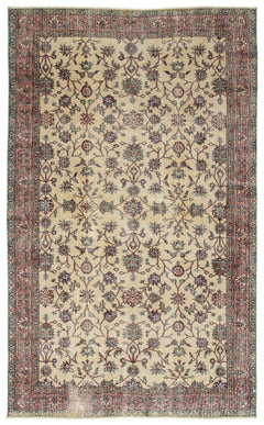 Atina Bej Eskitme Yün El Dokuma Halısı 160 x 264 Apex Unique