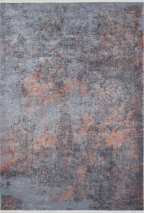 Hurremabad Gri Modern Dijital Baskı Halı Halınet