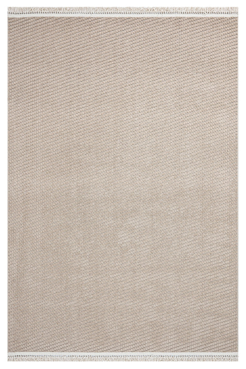 Radiance Kahverengi Çizgili Polyester Makine Alan Halısı Luxess