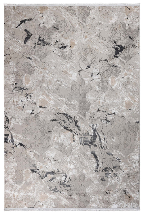 Alessandria Gri Mermer Mikrofiber Polyester Makine Halısı - HALI.NET