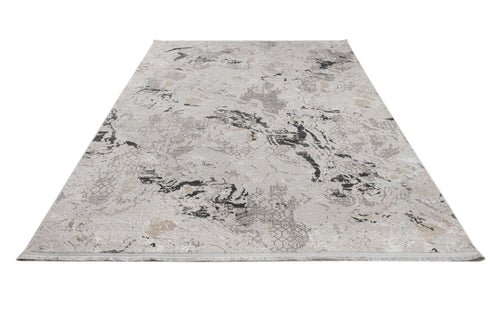 Alessandria Gri Mermer Mikrofiber Polyester Makine Halısı - HALI.NET