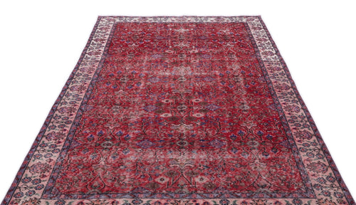 Atina 15682 Kırmızı Eskitme Yün El Dokuma Halısı 160 x 282 - El Dokuma - HALI.NET