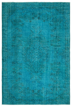 Atina 18203 Turkuaz Eskitme Yün El Dokuma Halısı 185 x 275 - El Dokuma - HALI.NET