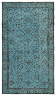 Atina 18686 Turkuaz Eskitme Yün El Dokuma Halısı 170 x 292 - El Dokuma - HALI.NET