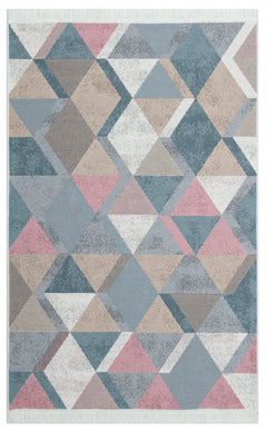 Yıkanabilir Çift Taraflı Modern Desenli Dokuma Kilim