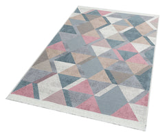 Yıkanabilir Çift Taraflı Modern Desenli Dokuma Kilim