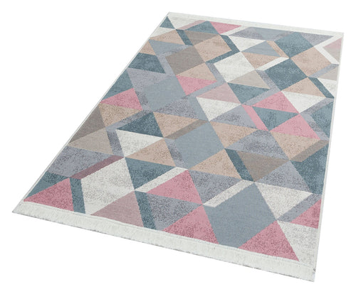Yıkanabilir Çift Taraflı Modern Desenli Dokuma Kilim