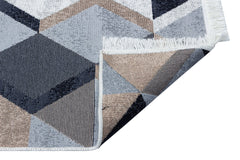 Yıkanabilir Çift Taraflı Modern Desenli Dokuma Kilim