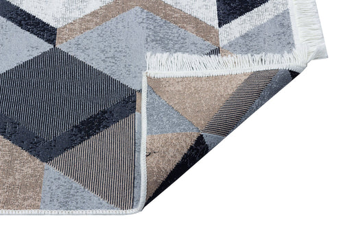 Yıkanabilir Çift Taraflı Modern Desenli Dokuma Kilim