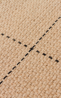 Jüt ve Pamuk ile Üretilen Çift Taraflı Modern Kilim