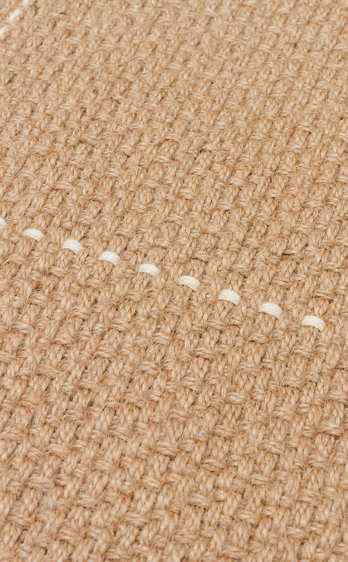 Jüt ve Pamuk ile Üretilen Çift Taraflı Modern Kilim