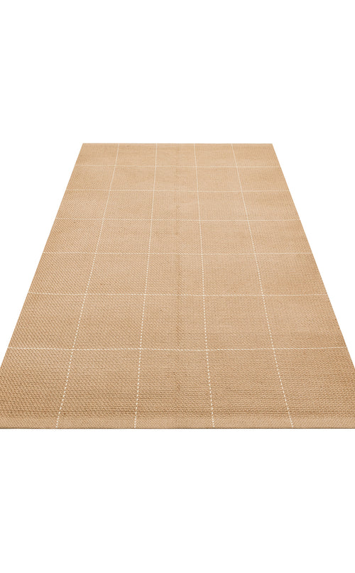 Jüt ve Pamuk ile Üretilen Çift Taraflı Modern Kilim